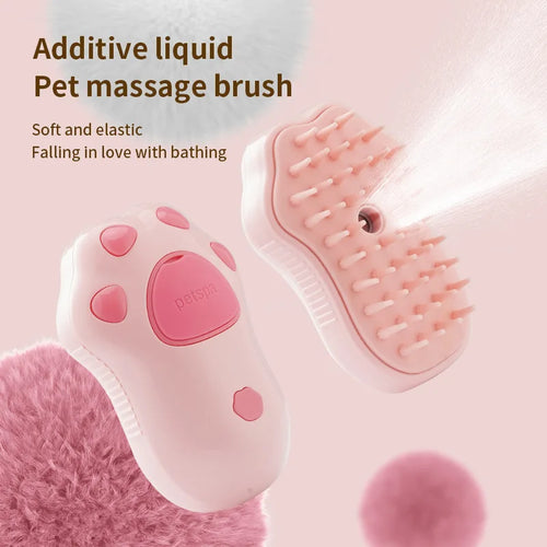Silicone Self-Cleaning Spray Pet Brush - BestyPaws