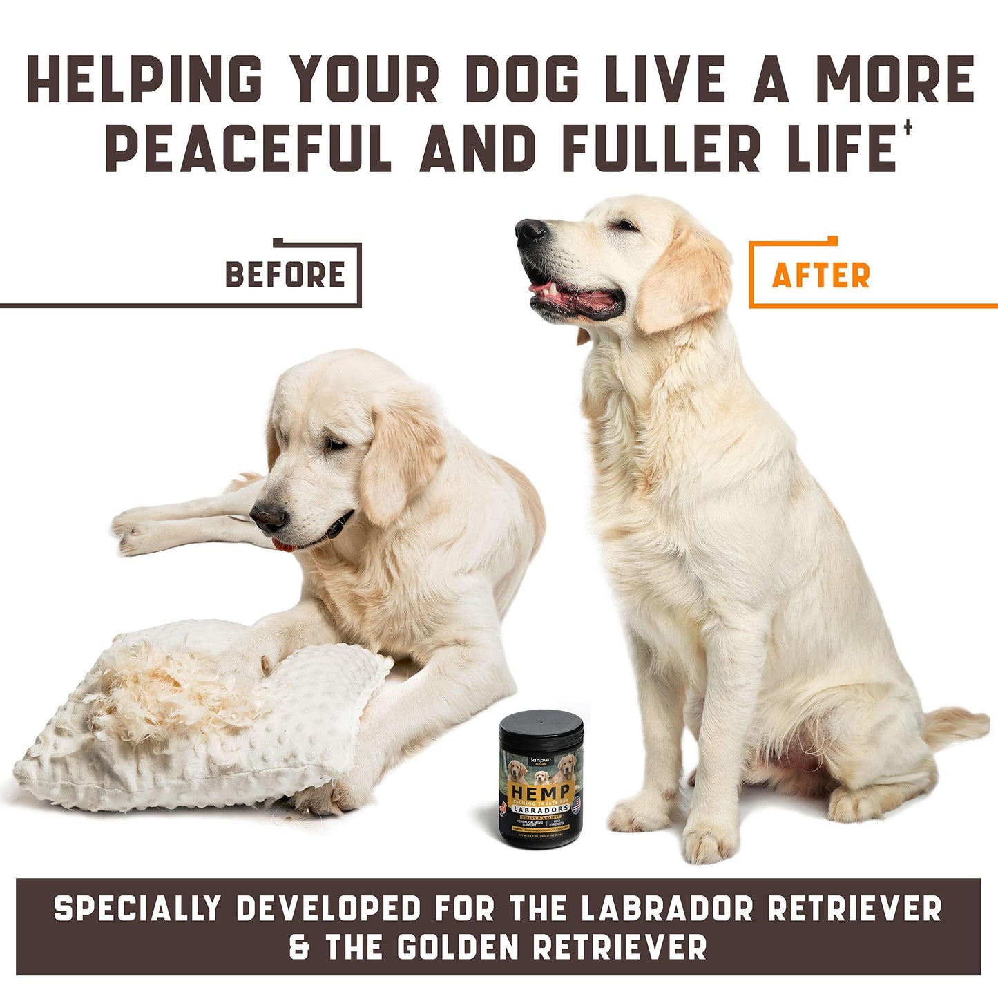 Calming Chews for Labrador Dogs - BestyPaws