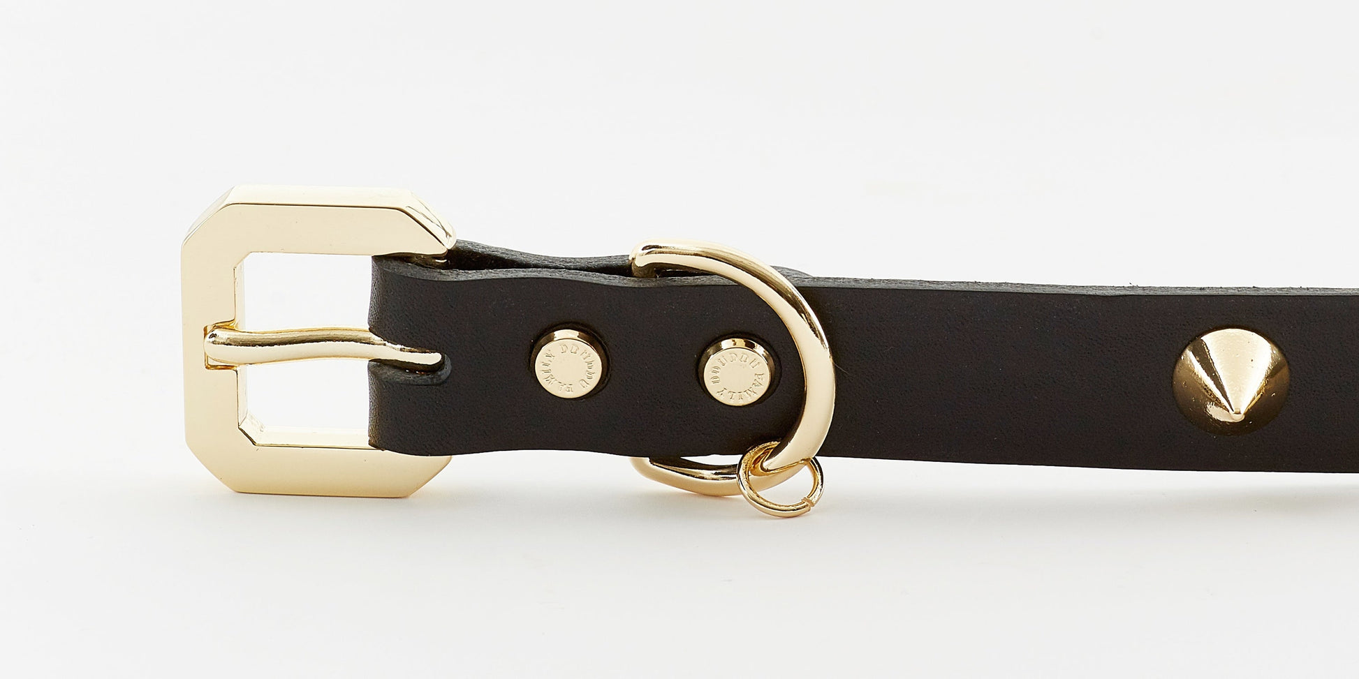 Golden Spike Black Collar - BestyPaws