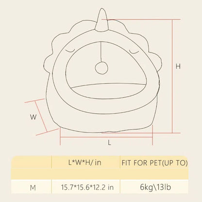 Adorable Dinosaur Pet House - BestyPaws