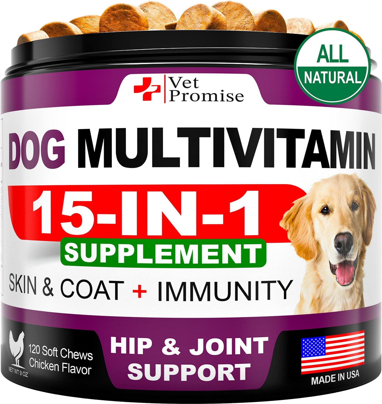 Dog Multivitamin Chewable with Glucosamine - BestyPaws
