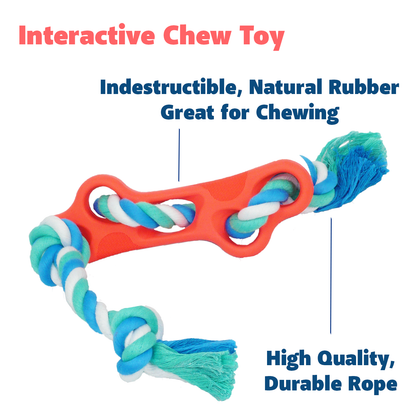 Rubber Bone Dog Chew Toy - BestyPaws