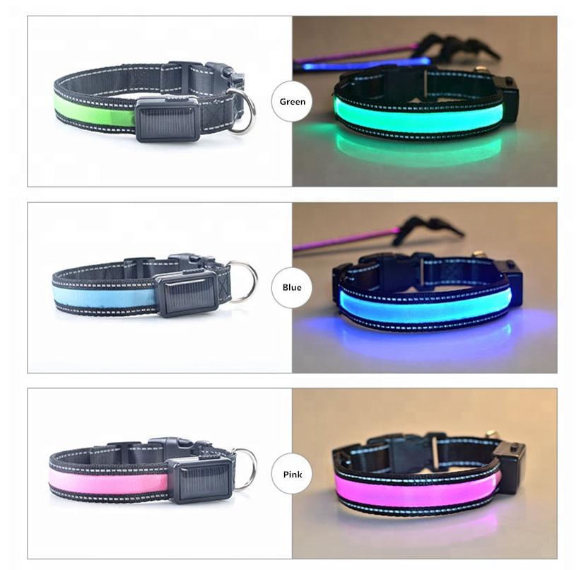 Solar Charge Reflective Led Collar - BestyPaws