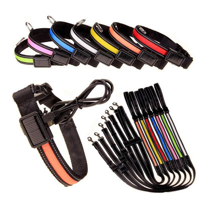 Solar Charge Reflective Led Collar - BestyPaws