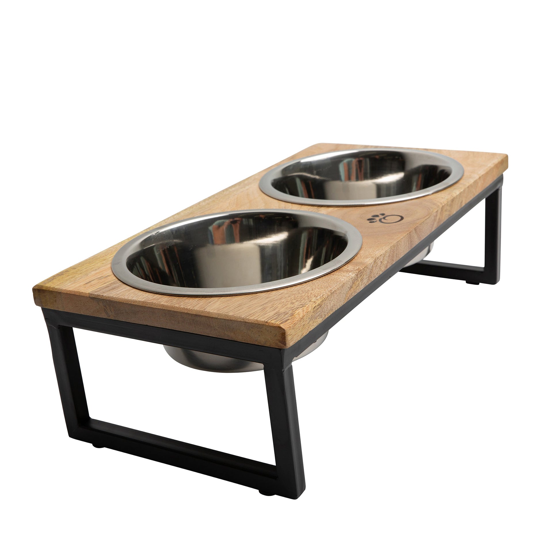 Wood & Metal Elevated Feeder - BestyPaws