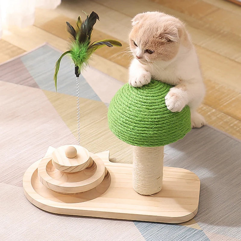 Pet Tree Scratching Post with Toy - BestyPaws