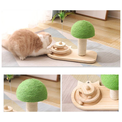 Pet Tree Scratching Post with Toy - BestyPaws