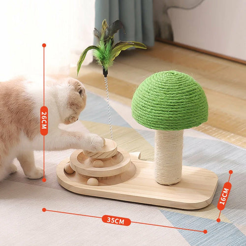 Pet Tree Scratching Post with Toy - BestyPaws