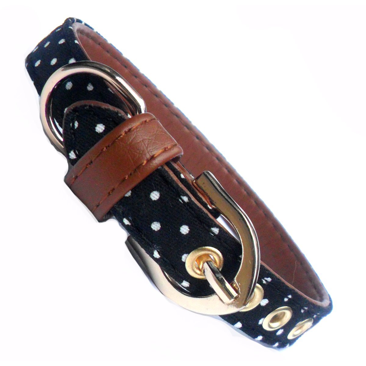 Polka Dot Fabric Dog Collar - BestyPaws