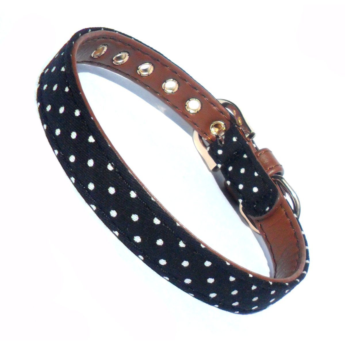 Polka Dot Fabric Dog Collar - BestyPaws