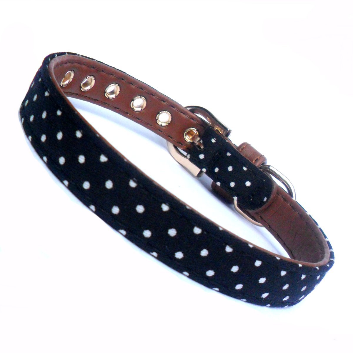 Polka Dot Fabric Dog Collar - BestyPaws