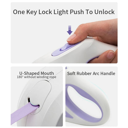 Automatic Retractable Lighting Leash - BestyPaws