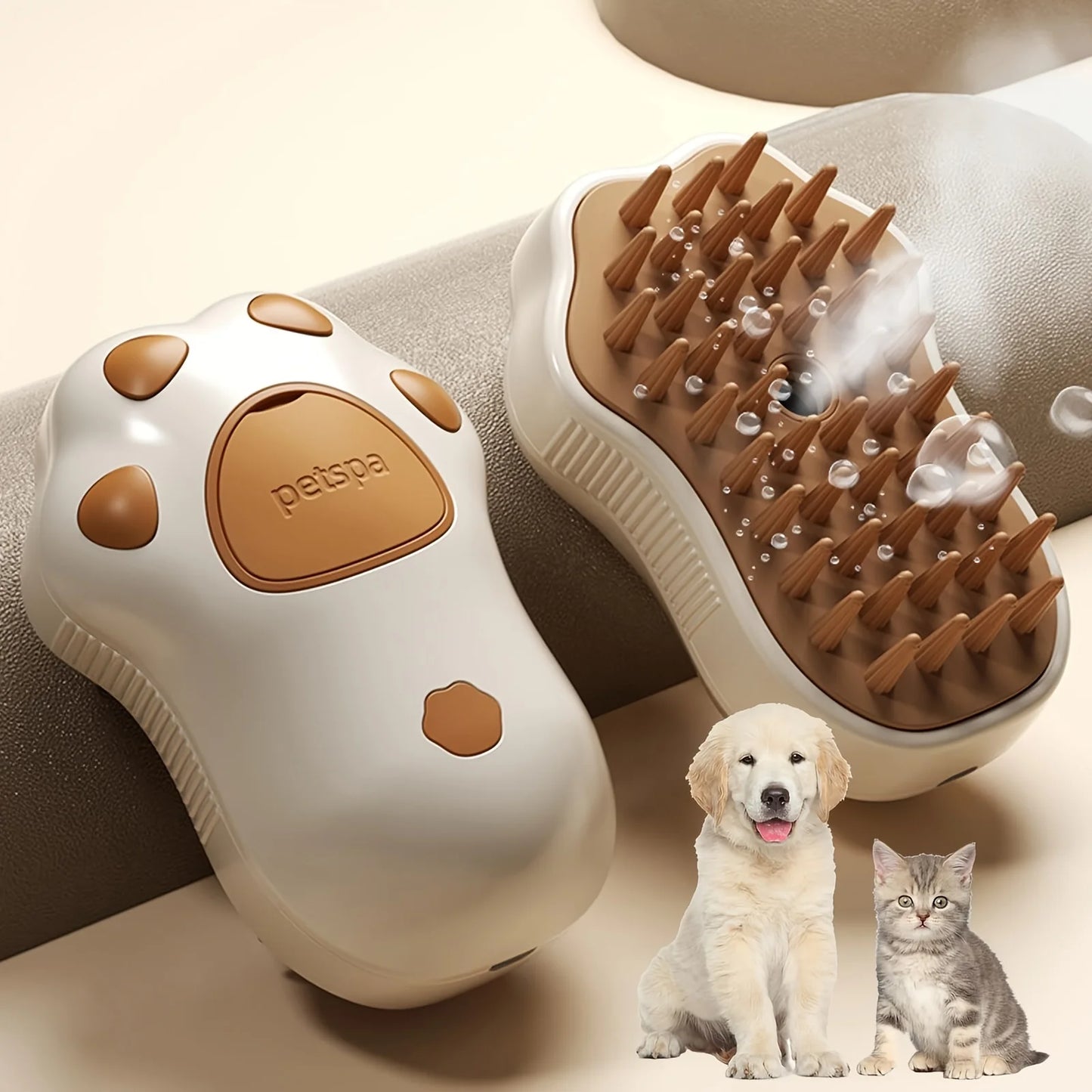 Silicone Self-Cleaning Spray Pet Brush - BestyPaws