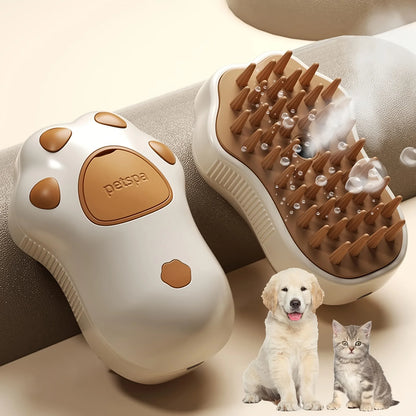 Silicone Self-Cleaning Spray Pet Brush - BestyPaws