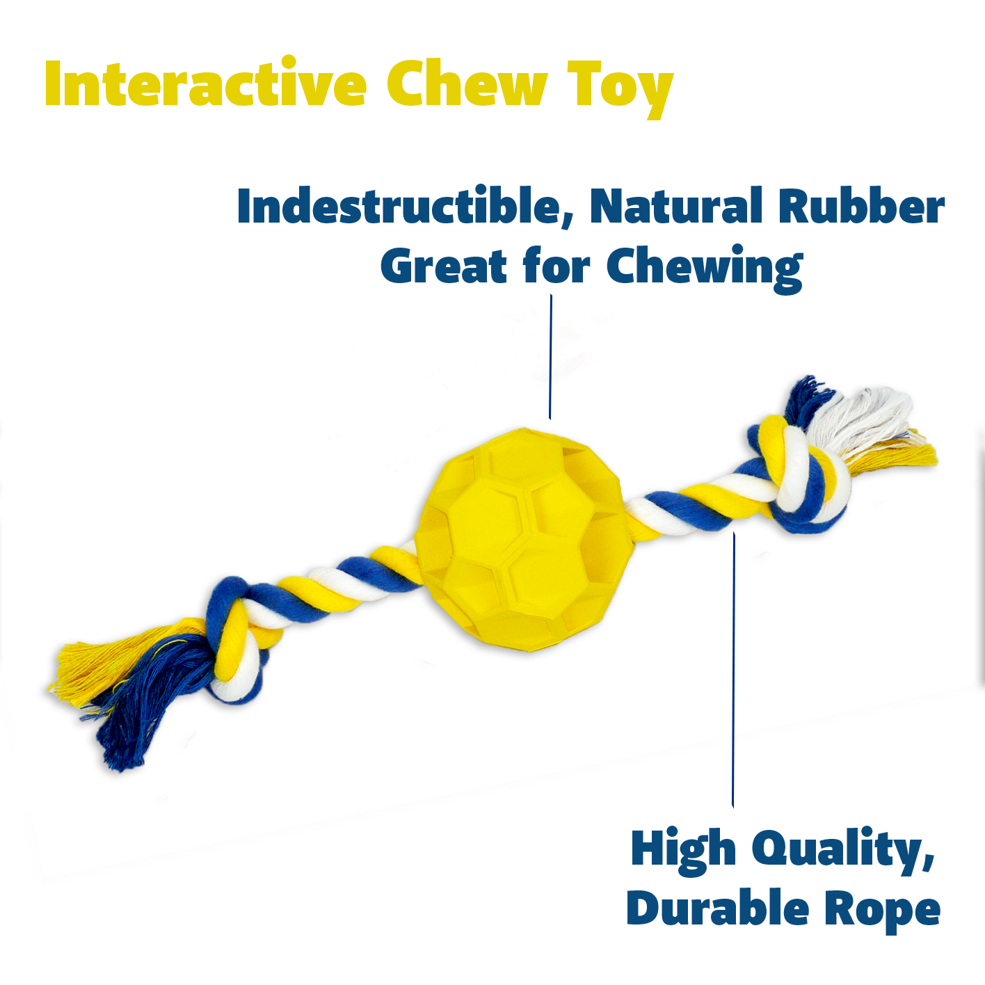 Rubber Soccer Ball Chew Toy - BestyPaws