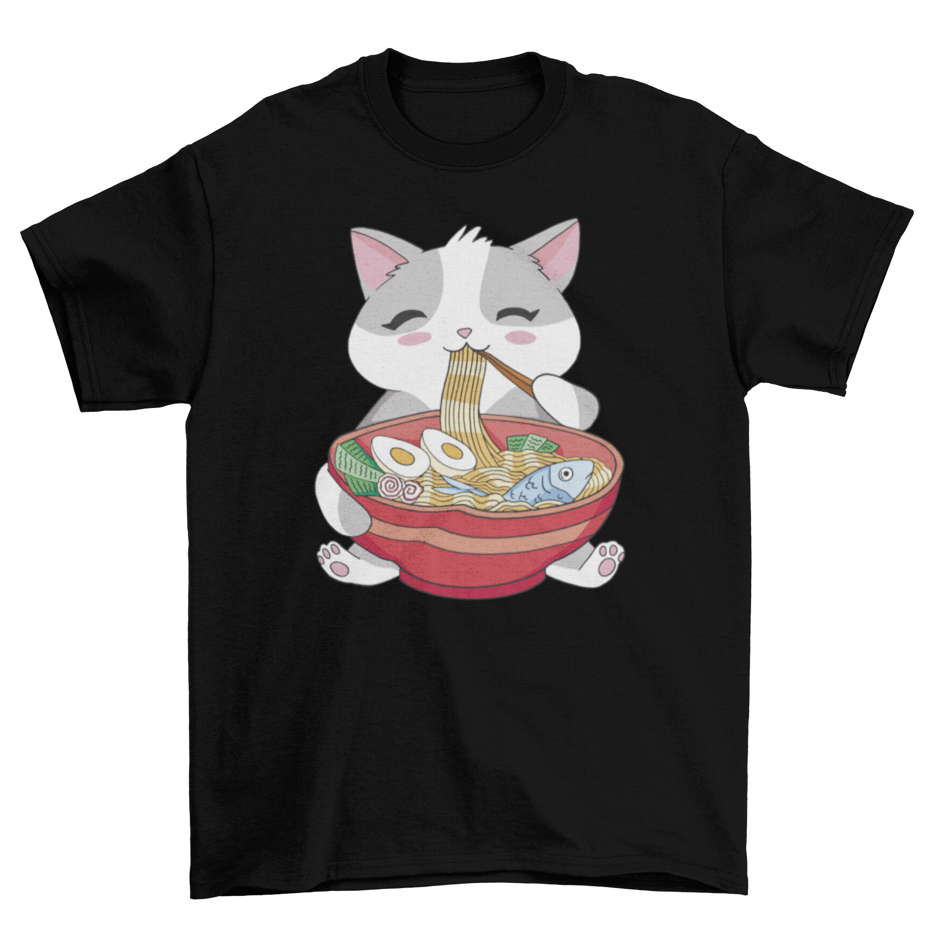 Cat Animal Eating Ramen - BestyPaws