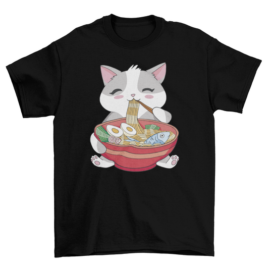 Cat Animal Eating Ramen - BestyPaws