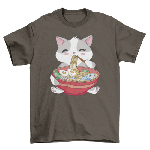 Cat Animal Eating Ramen - BestyPaws