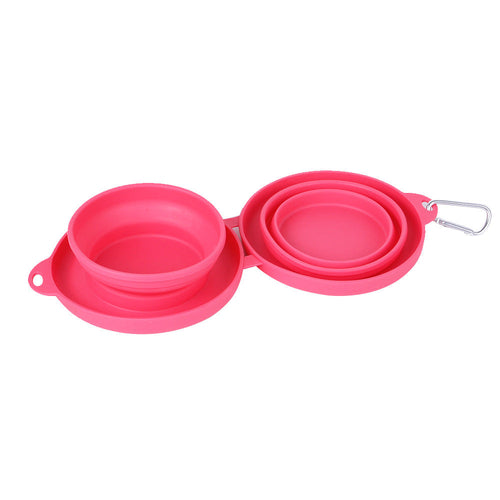 Rubber Foldable Double Bowl - BestyPaws