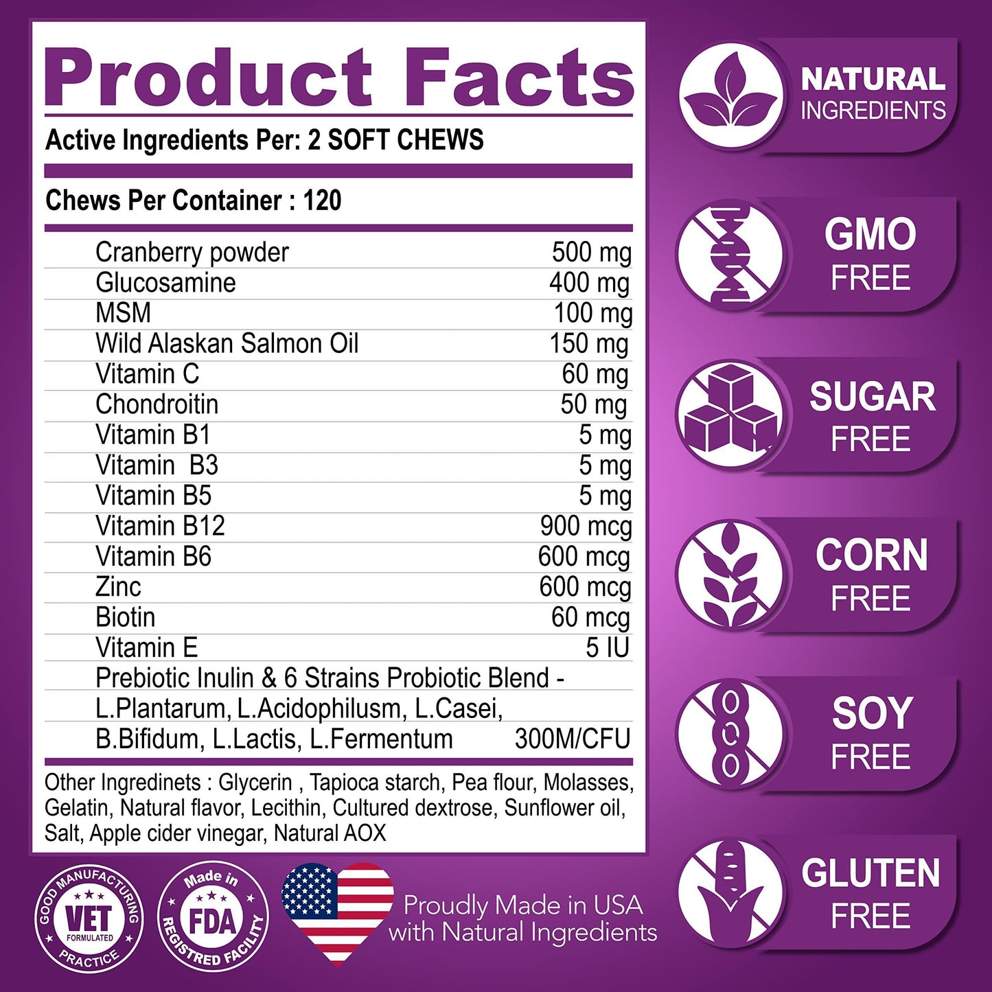 Dog Multivitamin Chewable with Glucosamine - BestyPaws