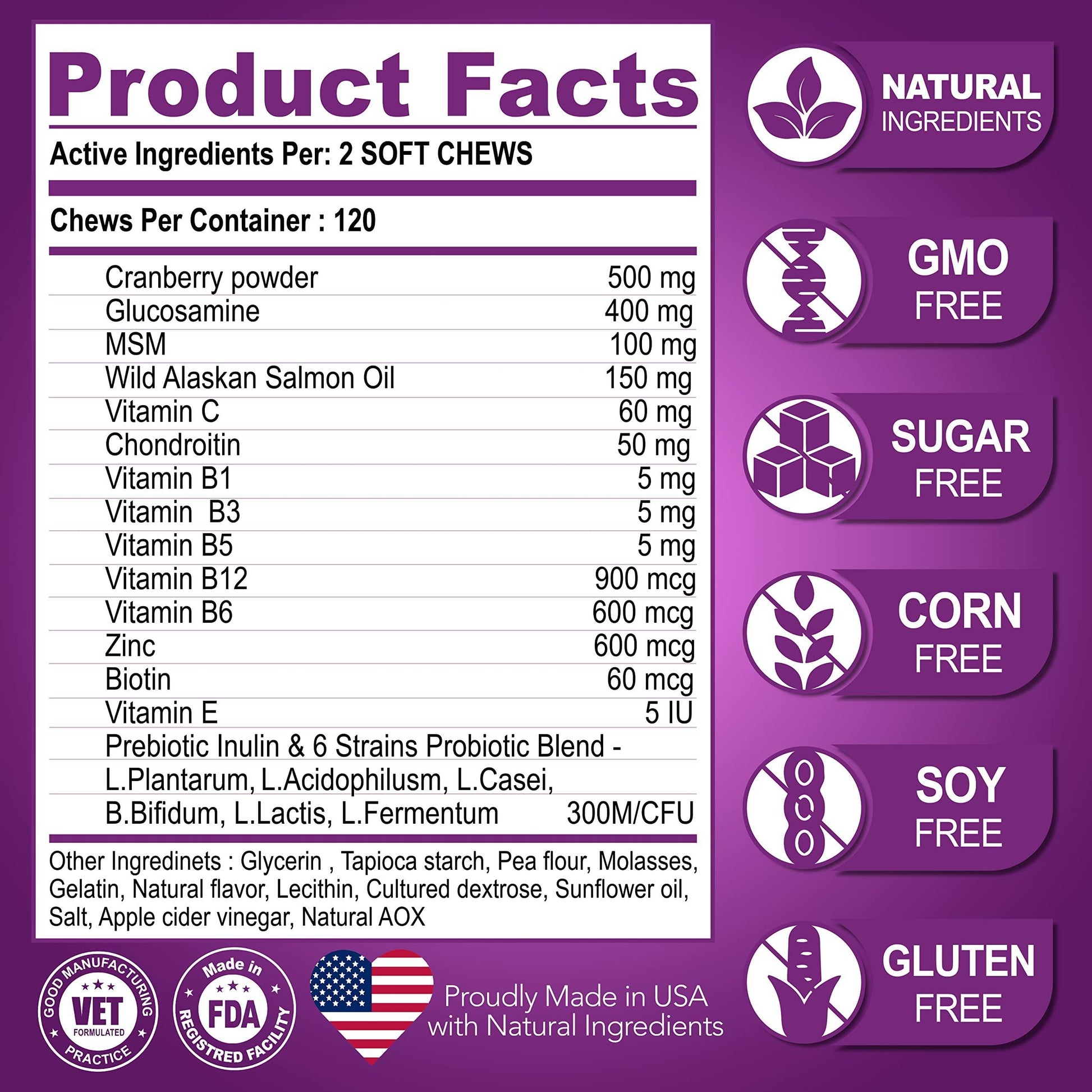 Dog Multivitamin Chewable with Glucosamine - BestyPaws