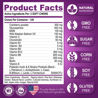 Dog Multivitamin Chewable with Glucosamine - BestyPaws