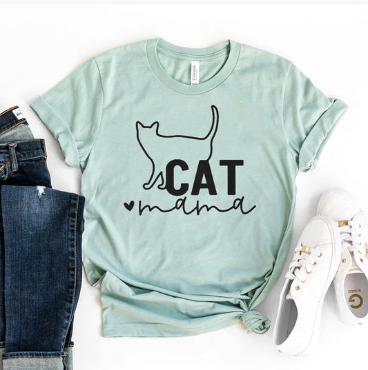 Cat Mama T-shirt - BestyPaws
