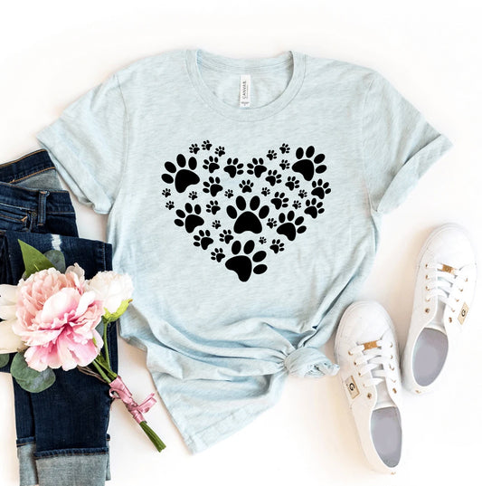 Paw Heart T-shirt - BestyPaws