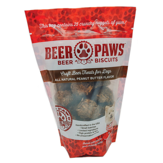 Beer Paws Peanut Butter Biscuits - BestyPaws