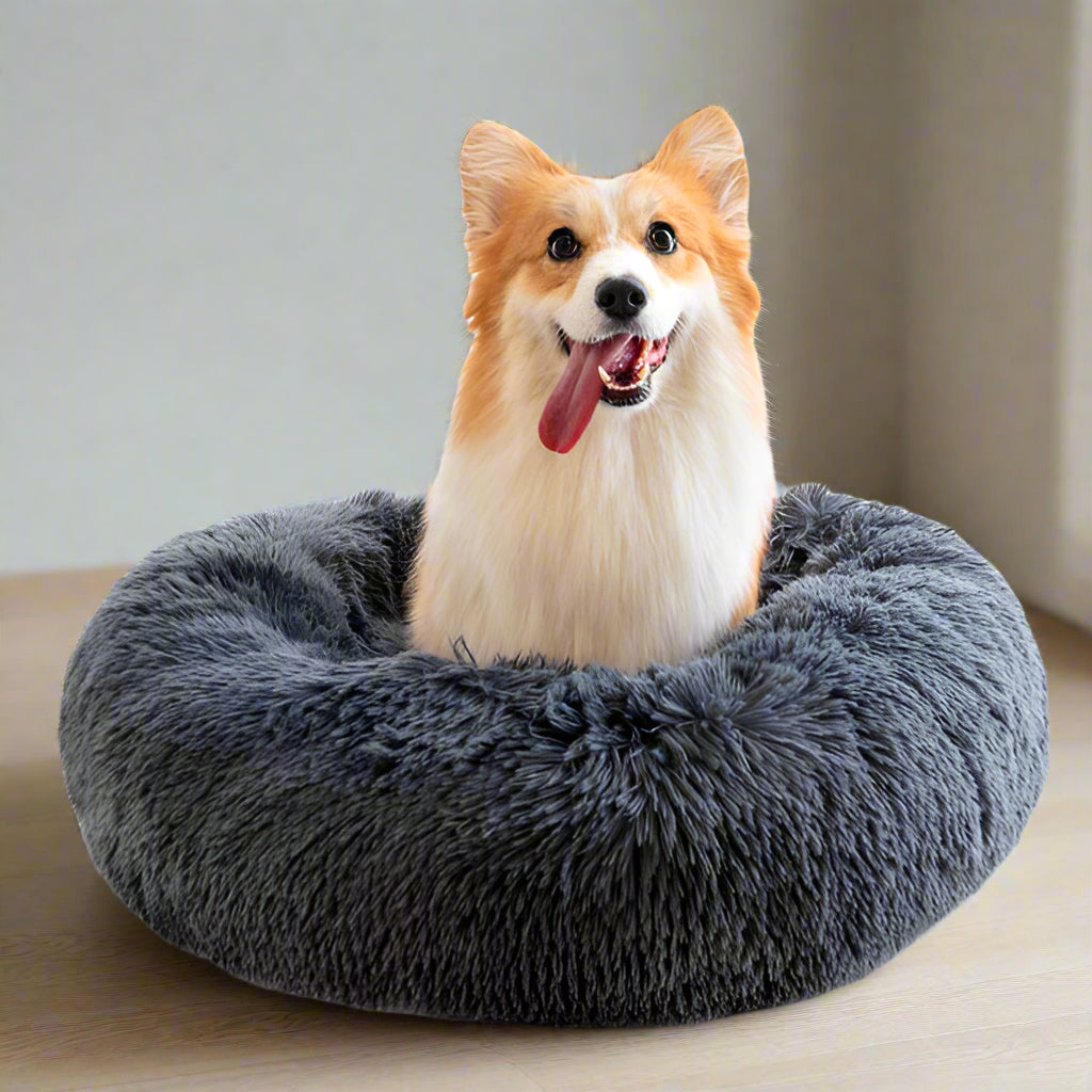 Anti Anxiety Fluffy Dog Bed - BestyPaws