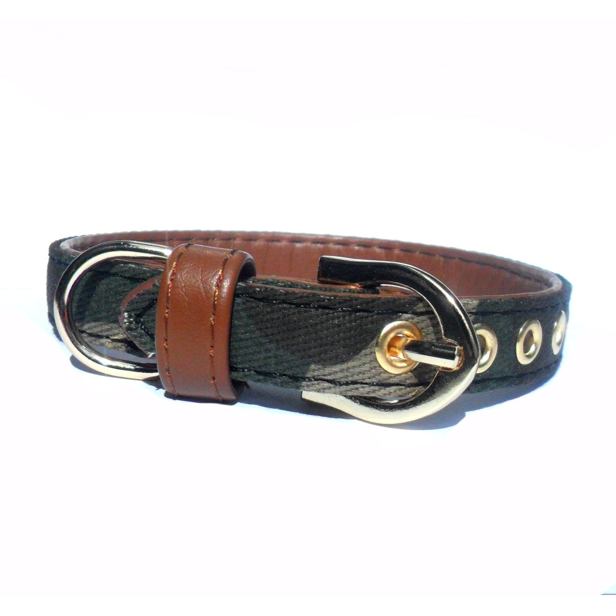 Brown Vegan Leather Collar - BestyPaws