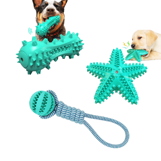 3 Pack Pet Squeaky Toothbrush - BestyPaws