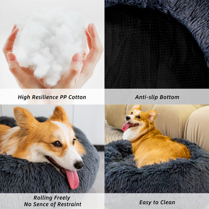 Anti Anxiety Fluffy Dog Bed - BestyPaws