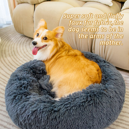 Anti Anxiety Fluffy Dog Bed - BestyPaws