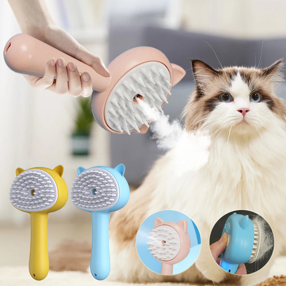 Hair Cleaning Brush With Mist - BestyPaws