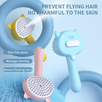 Hair Cleaning Brush With Mist - BestyPaws