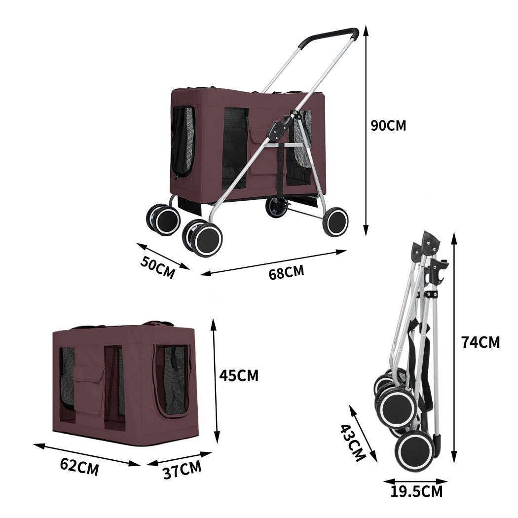 Pet Stroller Travel Carrier